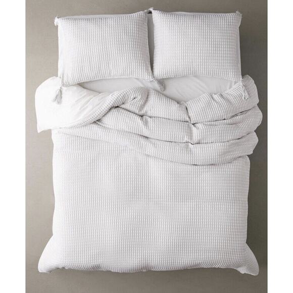 Urban Outfitters Waffle Weave Duvet Cover Full Queen Size - Picture 1 of 6